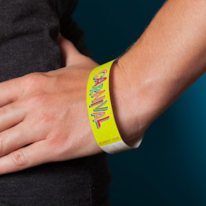 Customised shop wrist band